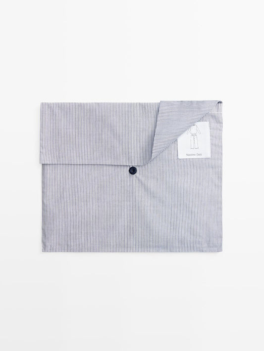 100% cotton striped pyjamas with long sleeve T-shirt