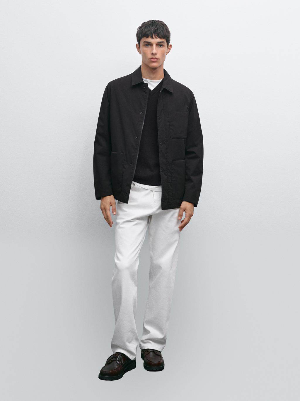 Water-repellent technical jacket