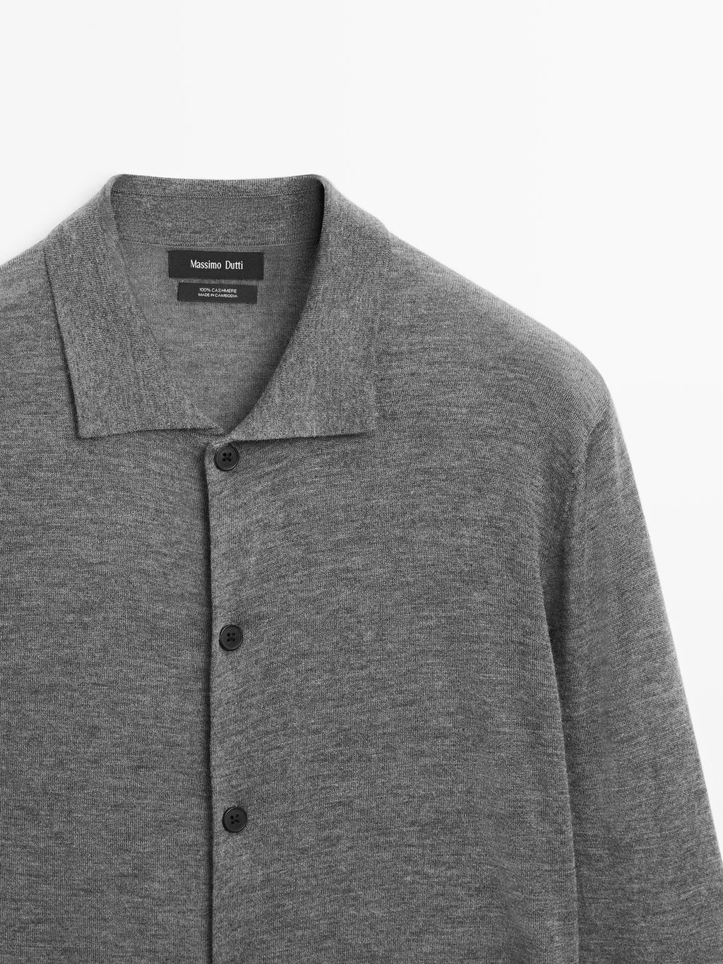 100% cashmere knit cardigan