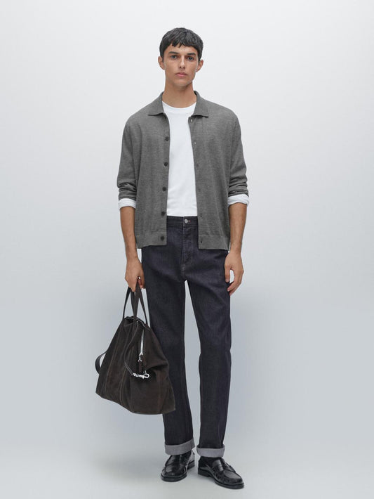 100% cashmere knit cardigan