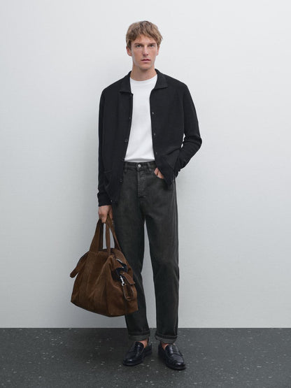 100% cotton knit cardigan