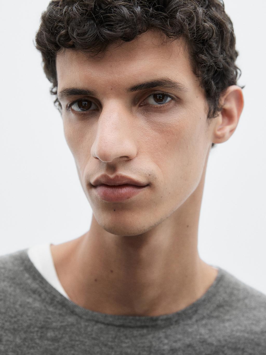 Knit 100% cashmere sweater with crew neck - LIMITED