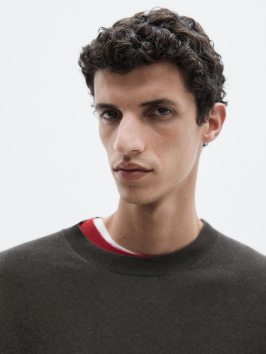 Knit wool and cashmere blend sweater - LIMITED