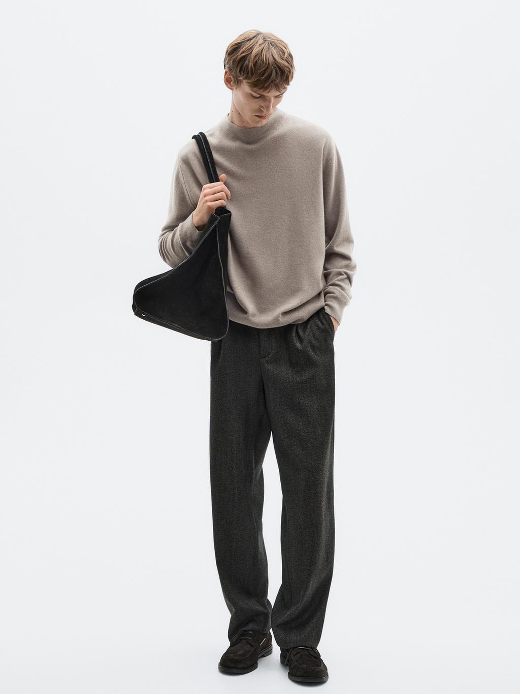 Knit wool and cashmere blend sweater - LIMITED