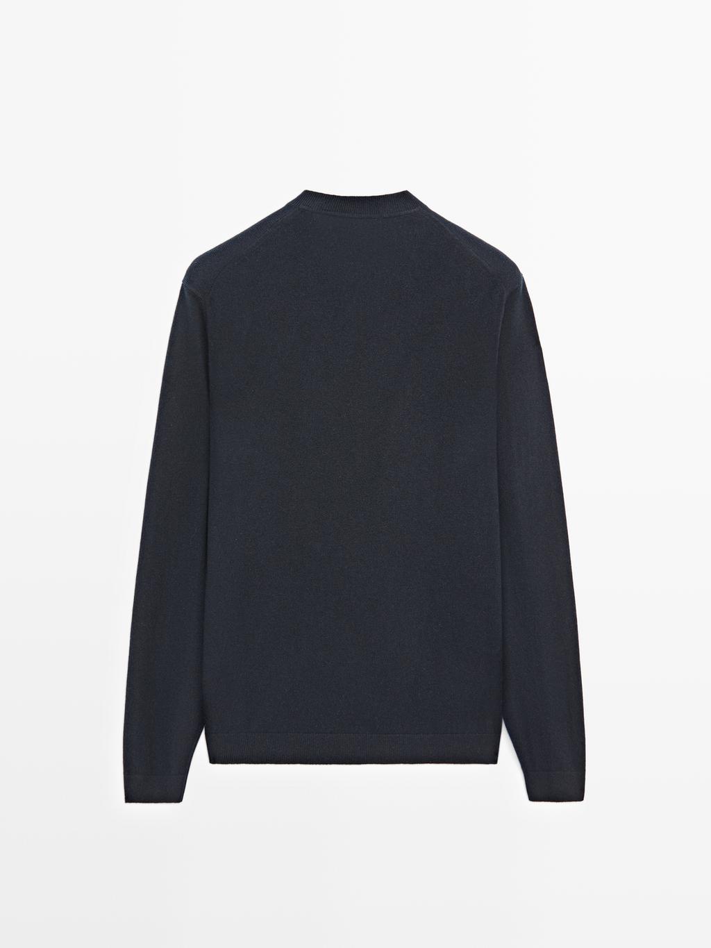 Wool and cashmere knit V-neck sweater - LIMITED