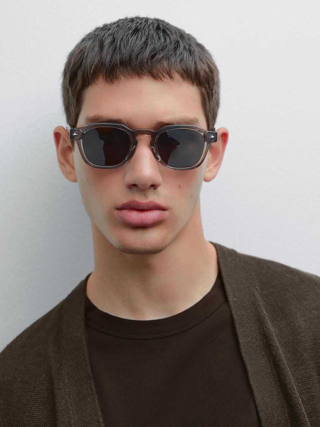 Knit linen blend cardigan