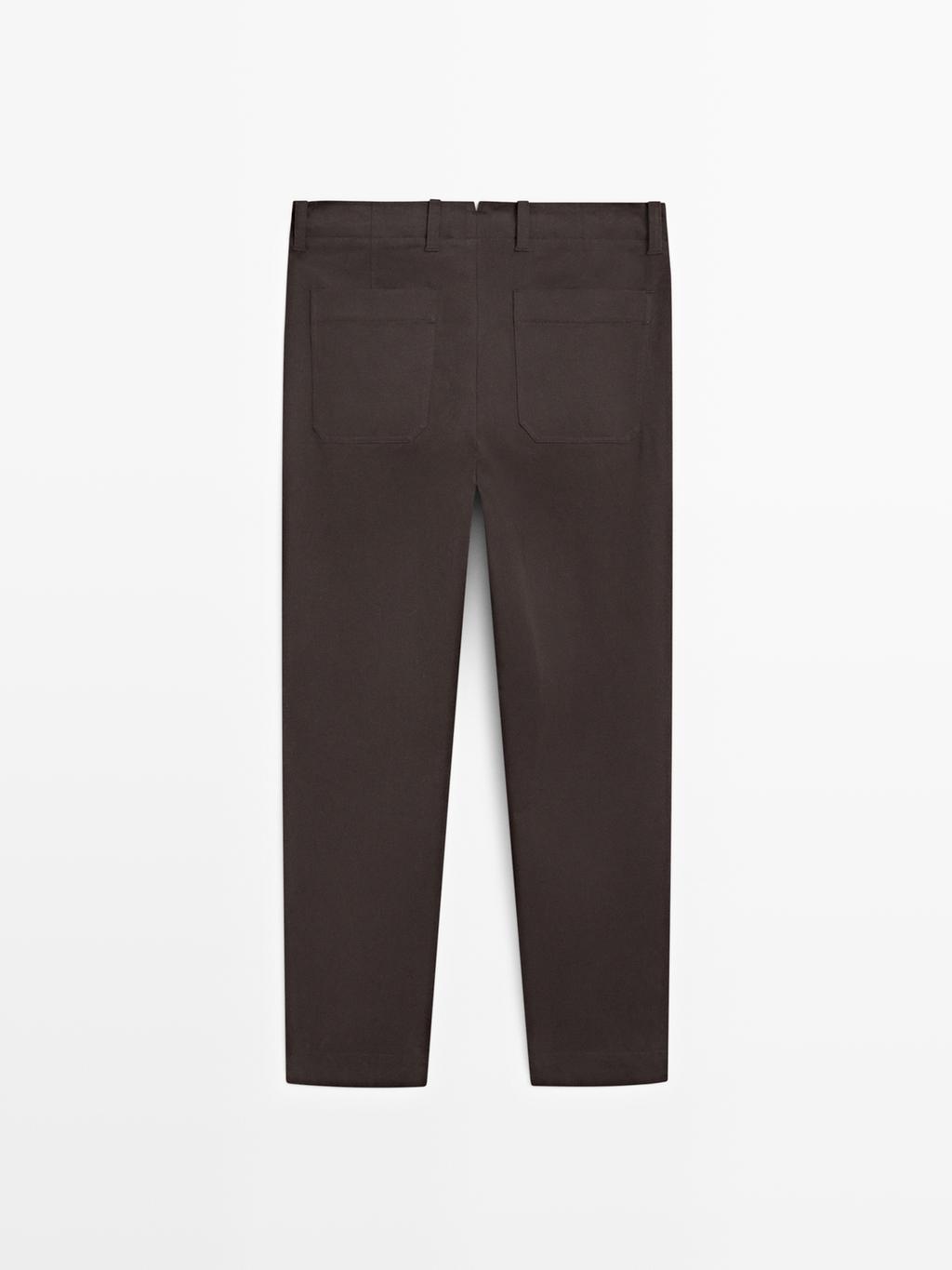 Wide-leg trousers with pockets - LIMITED