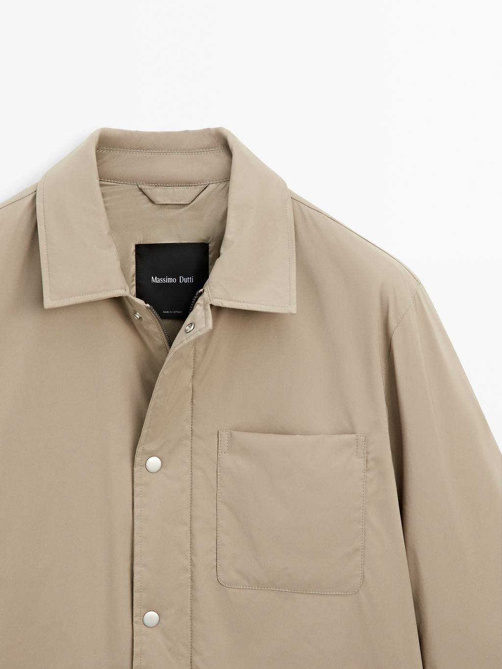Water-repellent technical jacket