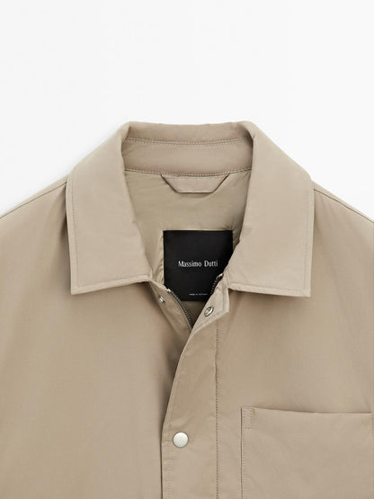 Water-repellent technical jacket