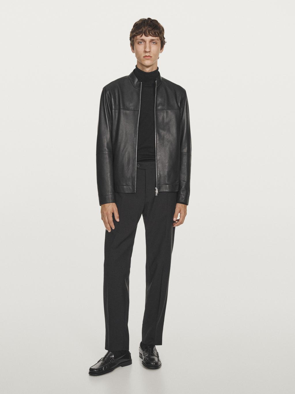 Nappa sheepskin jacket