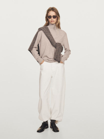 Knit 100% cashmere turtleneck sweater