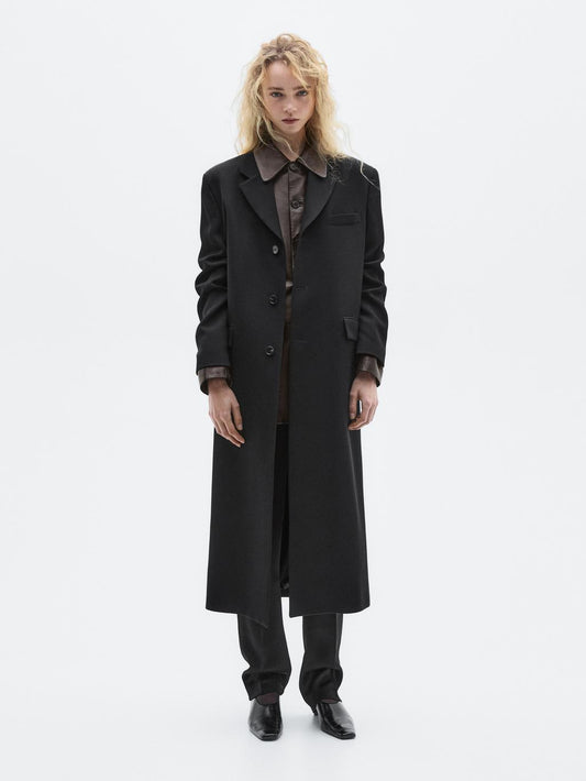 Long 100% wool coat - LIMITED