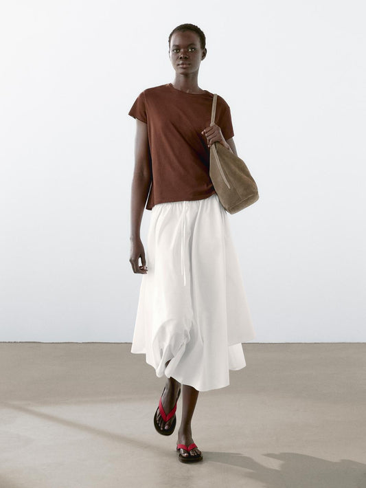 Flowing short sleeve T-shirt