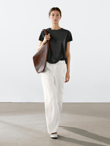 Flowing short sleeve T-shirt