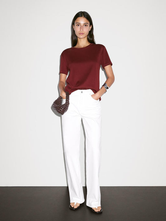 Regular fit t-shirt with collar detail