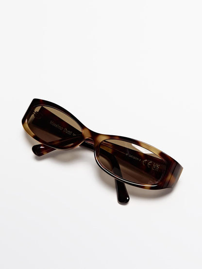 Small elongated sunglasses