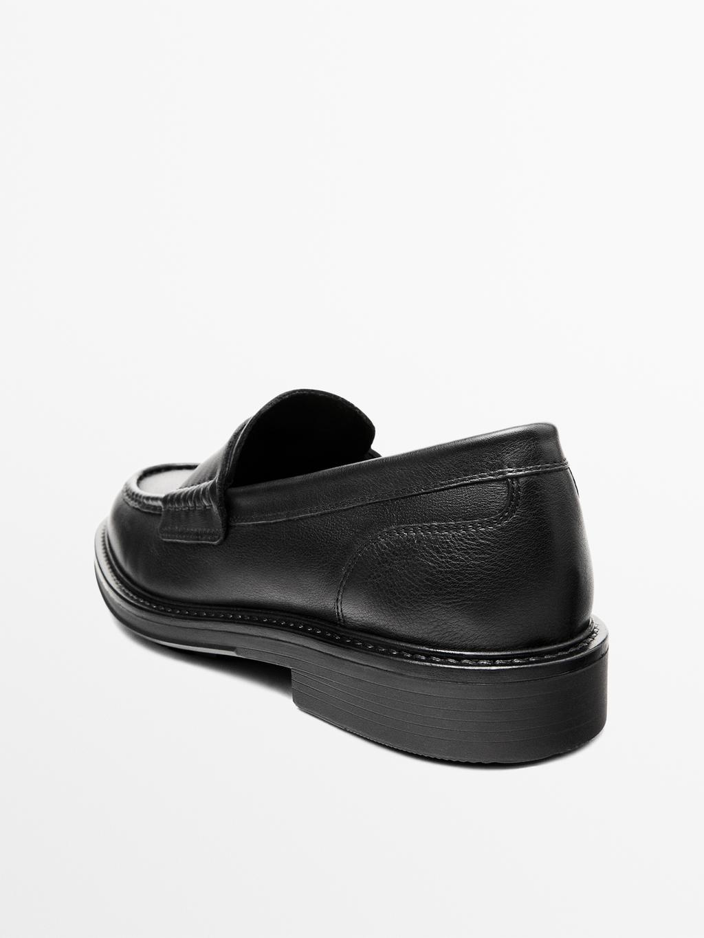 Soft leather loafers