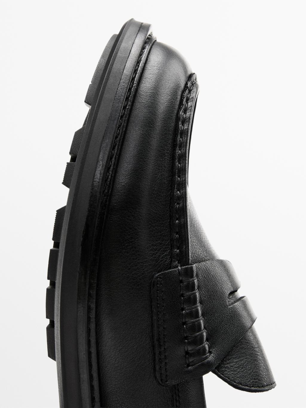 Soft leather loafers